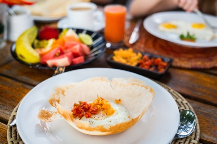 A Sri Lankan egg hopper