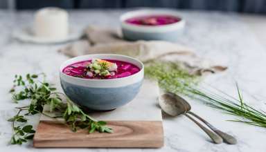 Cold beet soup