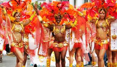 Mas band at Notting Hill Carnival, London, UK